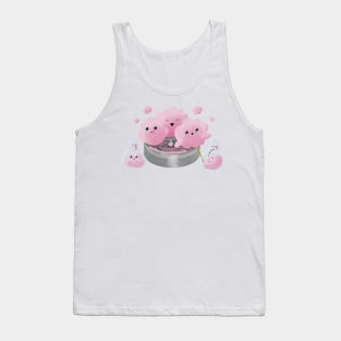 Candyfloss Friends: cotton candy friends, pink and cute having fun and playing. Tank Top